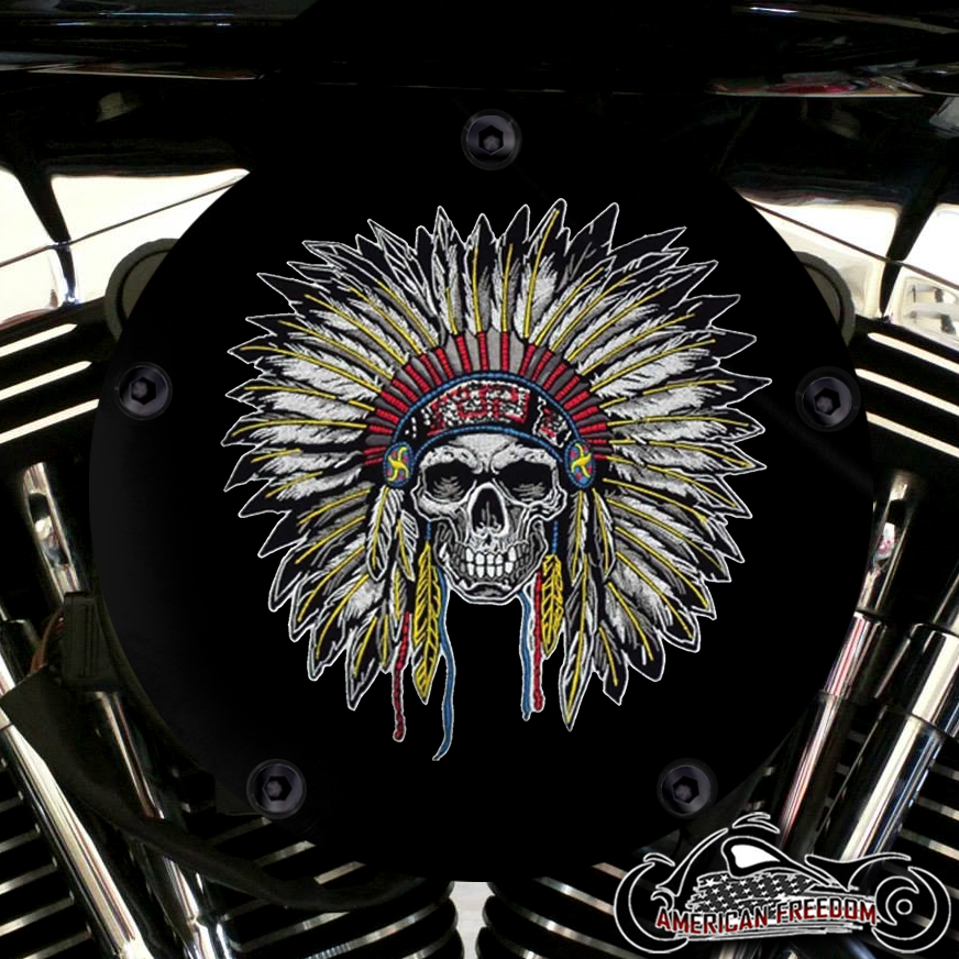 Harley Davidson High Flow Air Cleaner Cover - Chief Skull